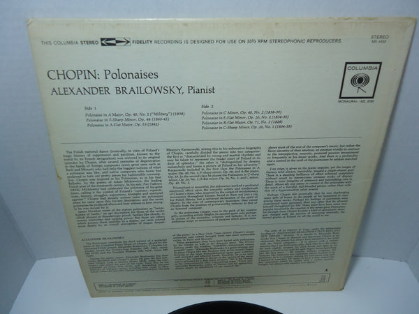 Chopin : Brailowsky ‎– Polonaises