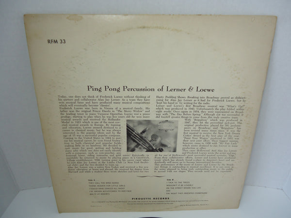 Stradivari Strings ‎– Ping Pong Percussion Of Lerner & Loewe
